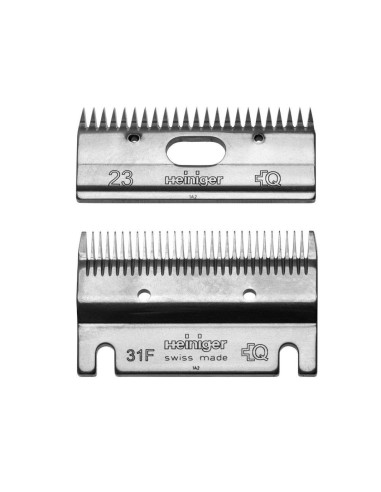 Jeu de peignes pour tondeuse Heiniger 31F et 23 dents (1-2mm)