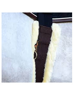 Sangle mouton en nylon noir Kentucky - 115cm 2