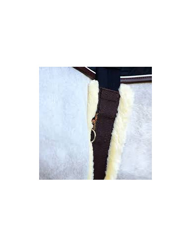 Sangle mouton en nylon noir Kentucky - 115cm