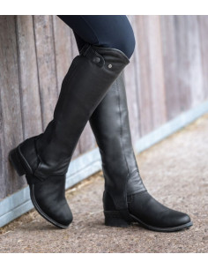 Chaps en cuir classiques E.L.T - Noir