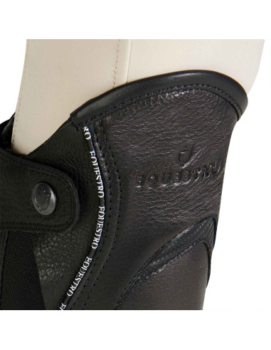 Chaps en cuir avec profil contrasté - EQUESTRO