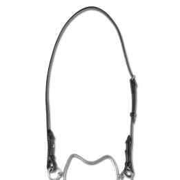 Têtière cuir pour Chifney (mors anti-cabreur)