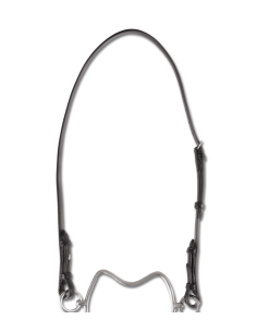 Têtière cuir pour Chifney (mors anti-cabreur)