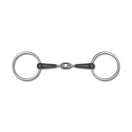 Mors Chantilly Double Brisure en caoutchouc
