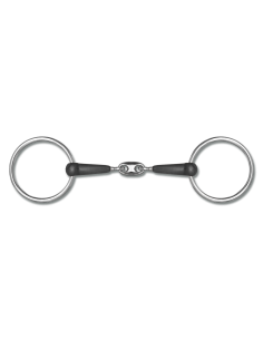 Mors Chantilly Double Brisure en caoutchouc