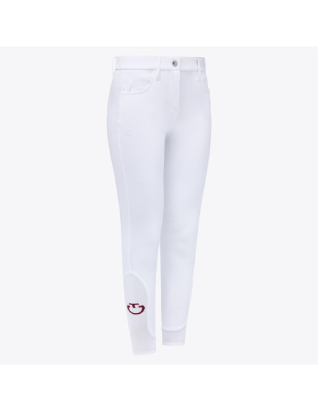 Pantalon Fille Color Grip (Blanc 0001) - Cavalleria Toscana