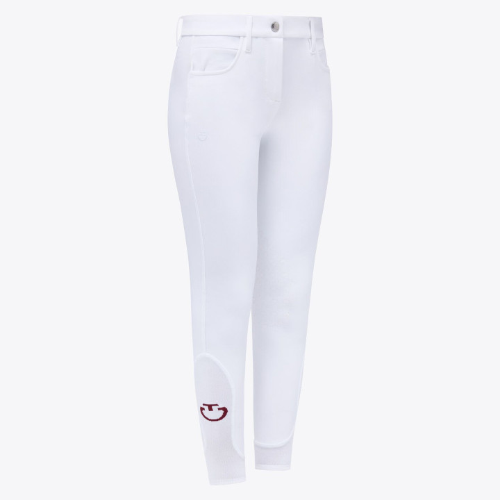 Pantalon Fille Color Grip (Blanc 0001) - Cavalleria Toscana