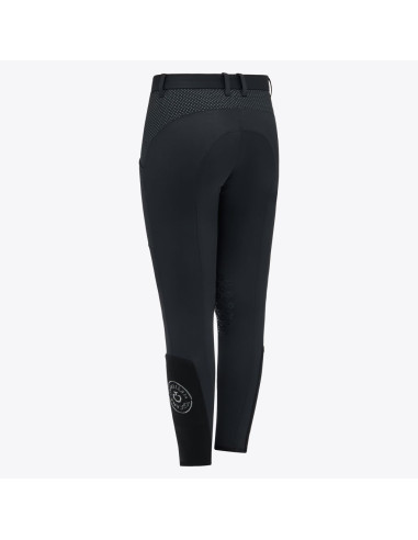 Pantalon Fille Inserts Perforés (Noir 7901) -...