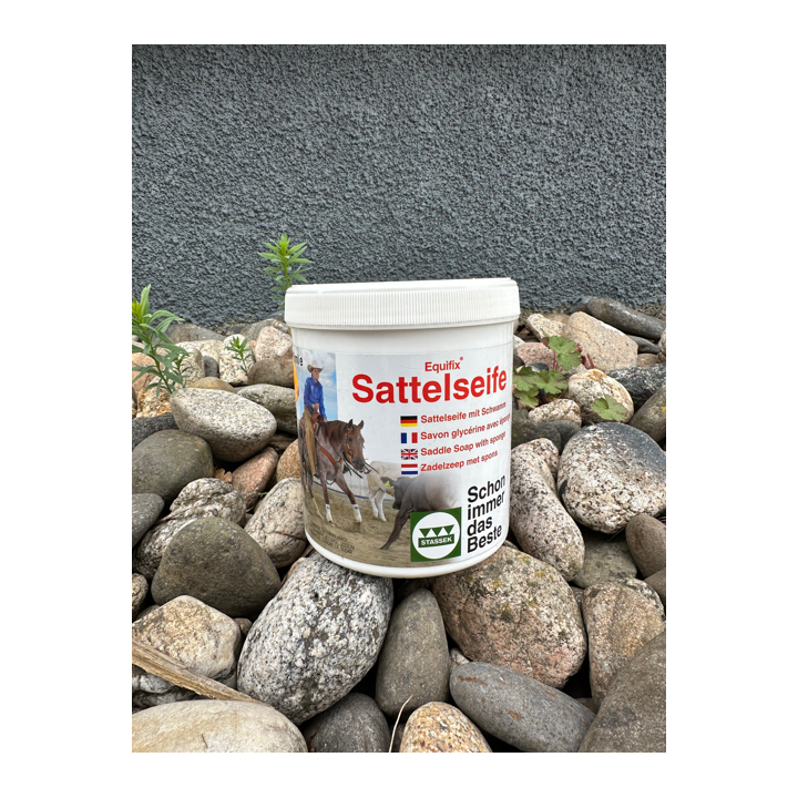 Equifix Sattelseife - Savon Glycérine avec éponge