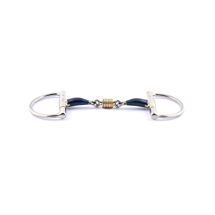 Mors Verdun blue steel avec double brisure et anneaux en cuivre