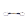 Mors Verdun blue steel avec double brisure et anneaux en cuivre