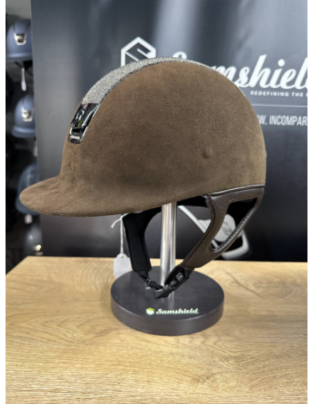Casque 1.0 Alcantara Marron/Swarovski - Samshield
