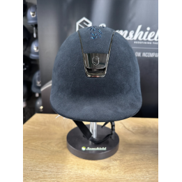 Casque 1.0 Alcantara Bleu/Flower Swarovski - Samshield