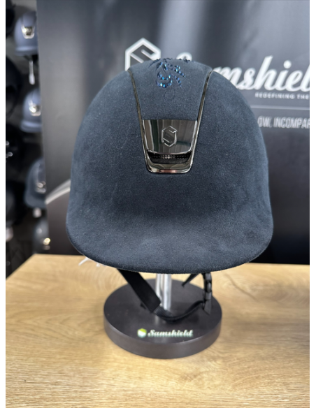 Casque 1.0 Alcantara Bleu/Flower Swarovski - Samshield