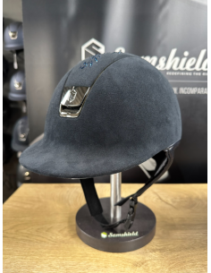 Casque 1.0 Alcantara Bleu/Flower Swarovski - Samshield 2