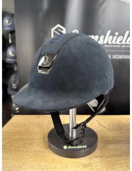 Casque 1.0 Alcantara Bleu/Flower Swarovski - Samshield