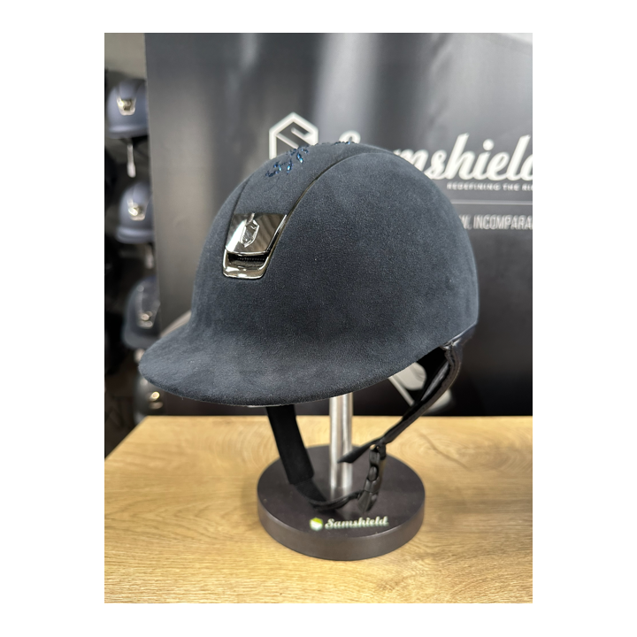 Casque 1.0 Alcantara Bleu/Flower Swarovski - Samshield
