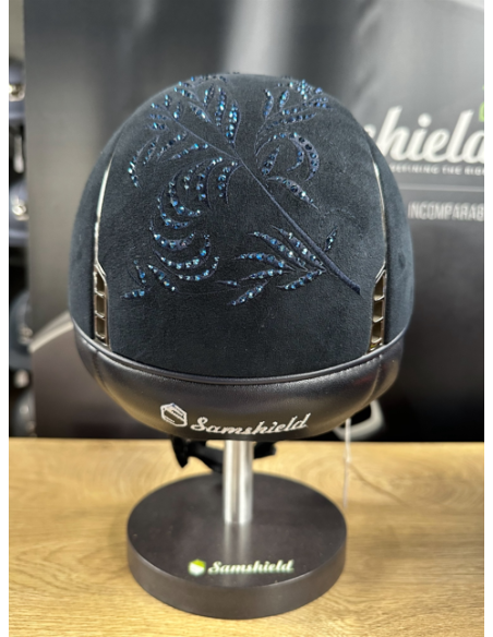 Casque 1.0 Alcantara Bleu/Flower Swarovski - Samshield