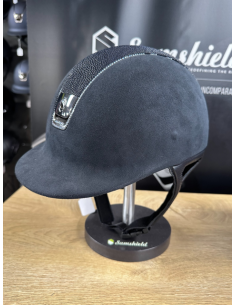 Casque 1.0 Bleu Alcantara Swarovski/Galucha - Samshield 2