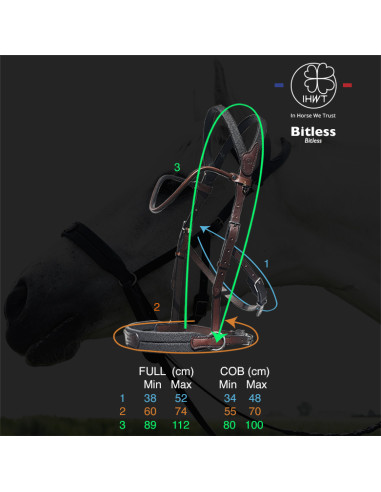 Bridon Evolution Soft T Contact Bitless - IHWT