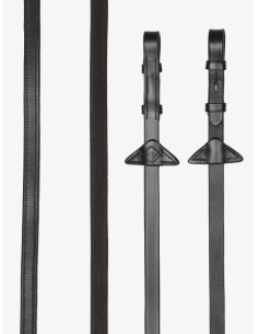 Rênes en caoutchouc semi doublées - LeMieux