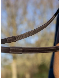 Rênes en caoutchouc semi doublées - LeMieux 2