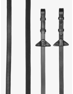 Rênes en caoutchouc semi doublées - LeMieux 2