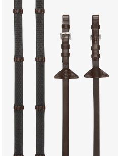 Rênes en caoutchouc souple avec arrêtoirs - LeMieux