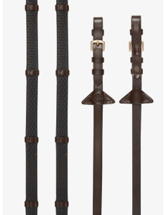 Rênes en caoutchouc souple avec arrêtoirs - LeMieux 2