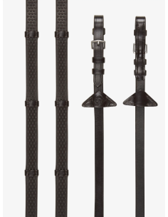 Rênes en caoutchouc souple avec arrêtoirs - LeMieux 2