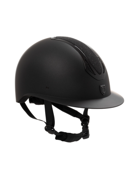 Casque Azael Stone avec visière large et strass - Equestro