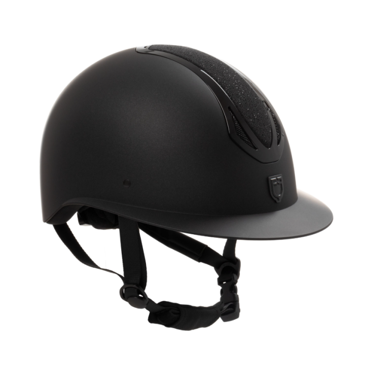 Casque Azael Stone avec visière large et strass - Equestro