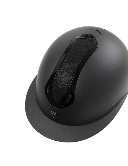 Casque Azael Stone avec visière large et strass - Equestro