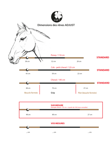 Rênes Adjust Grip - IHWT