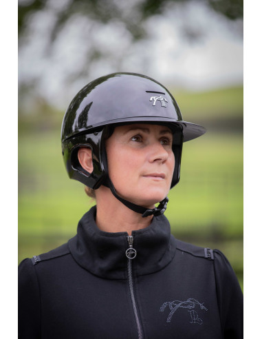 Casque Brillant Visière Longue - Pénélope