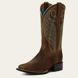 Bottes Femme Round Up Wide Square Toe - Ariat