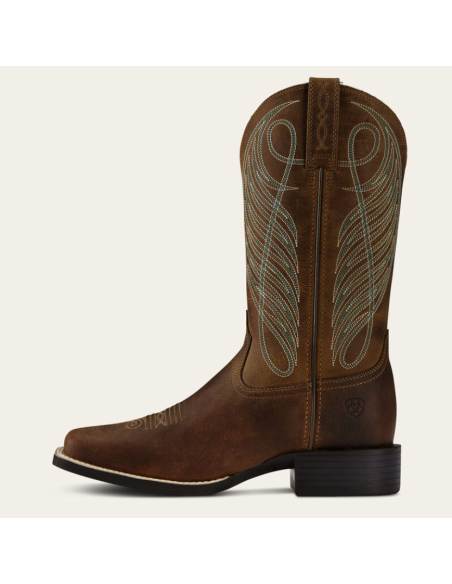 Bottes Femme Round Up Wide Square Toe - Ariat