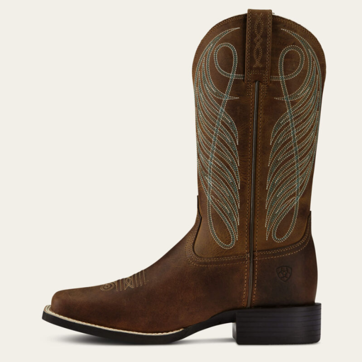 Bottes Femme Round Up Wide Square Toe - Ariat