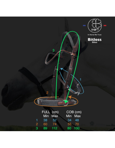 Bridon Evolution Contact Disco Bitless - IHWT