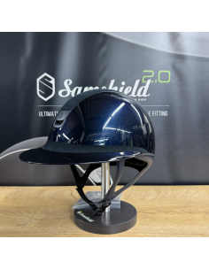 Casque Miss Shield Shadowglossy/Alcantara bleu 2.0 -... 2