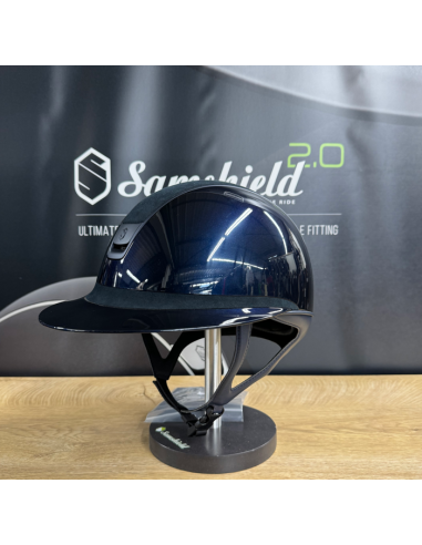 Casque Miss Shield Shadowglossy/Alcantara bleu...