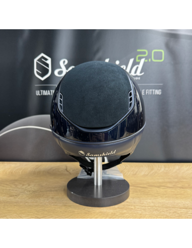 Casque Miss Shield Shadowglossy/Alcantara bleu...