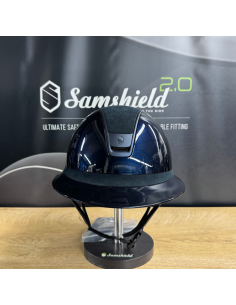 Casque Miss Shield Shadowglossy/Alcantara bleu 2.0 -...