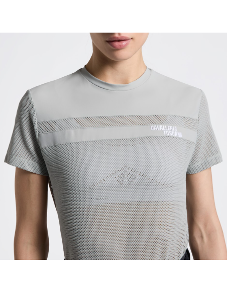 T-Shirt w/Perforated Insert SS26 - Cavalleria Toscana