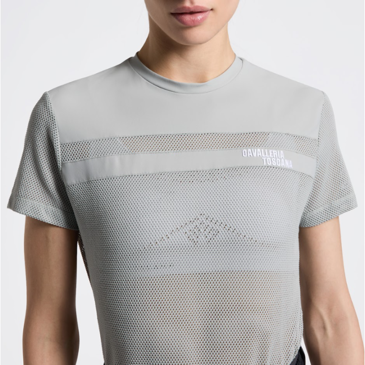 T-Shirt w/Perforated Insert SS26 - Cavalleria Toscana