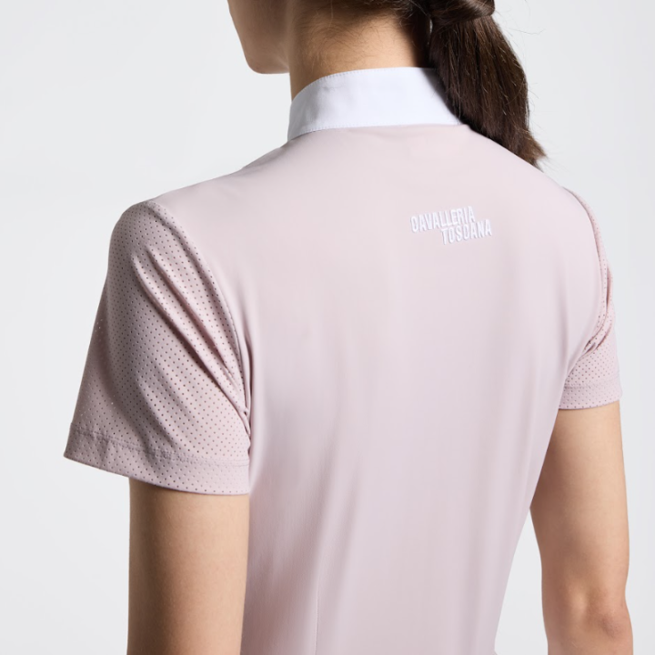 Polo Perforated Jersey Insert SS26 - Cavalleria Toscana