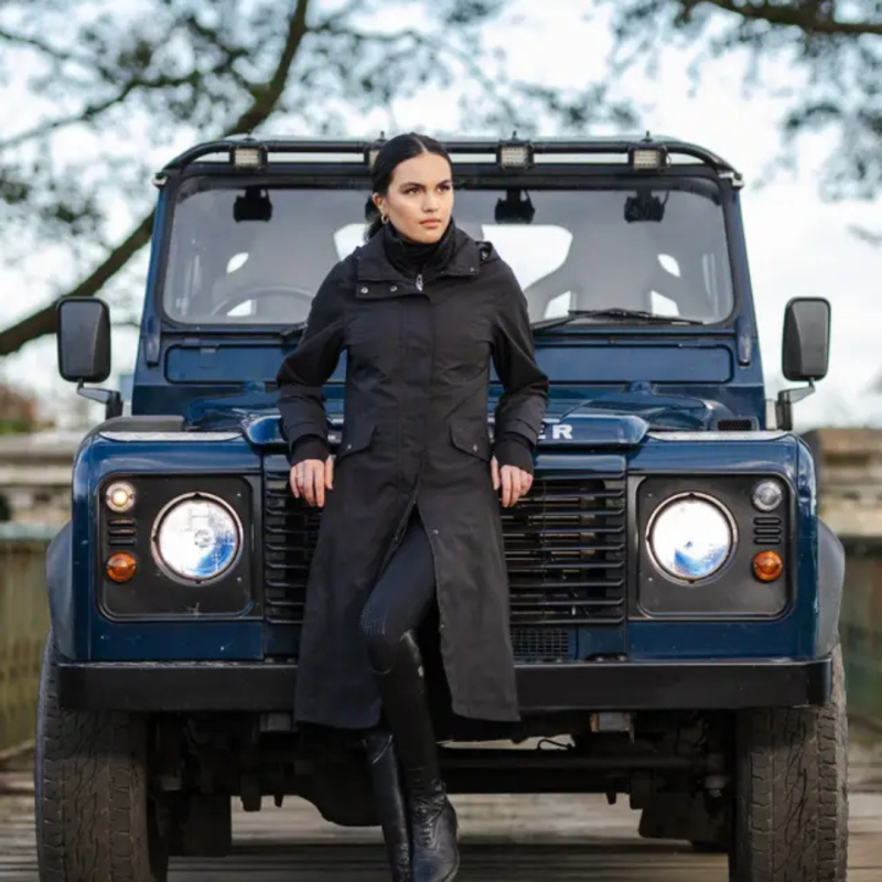 Manteau équitation imperméable Amelie noir | LeMieux