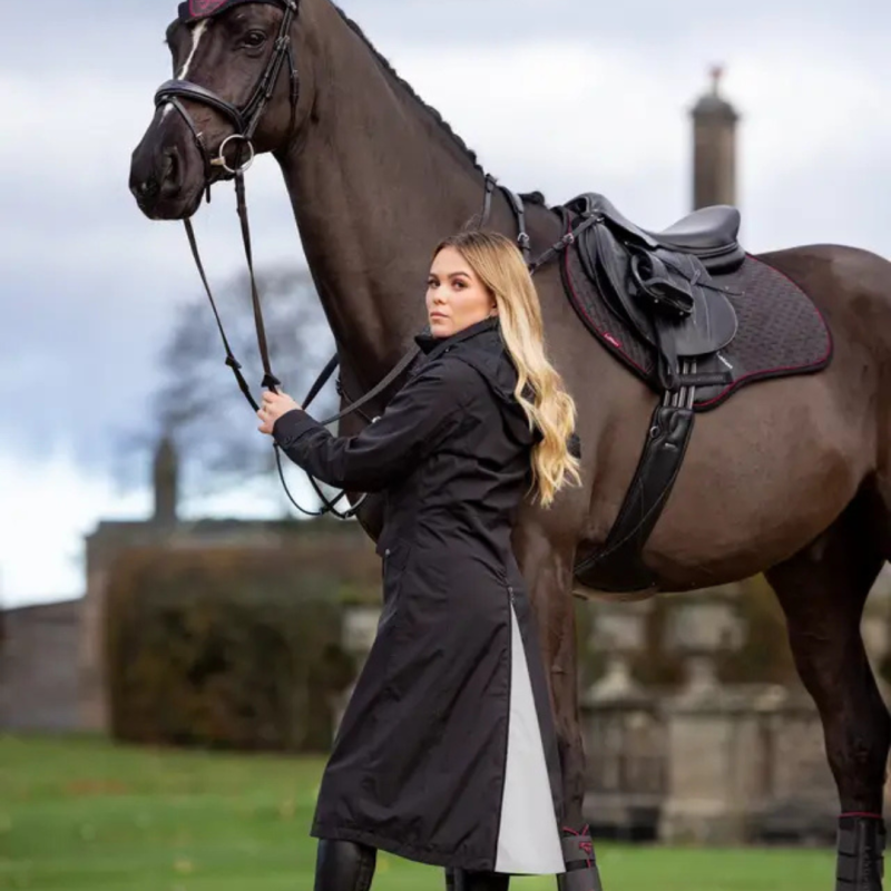 Manteau équitation imperméable Amelie noir | LeMieux
