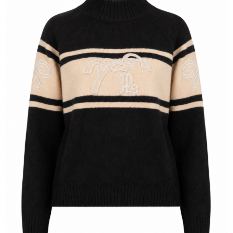 Pull PL-Noris Noir & Camel – Pénélope