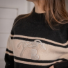 Pull PL-Noris Noir & Camel – Pénélope